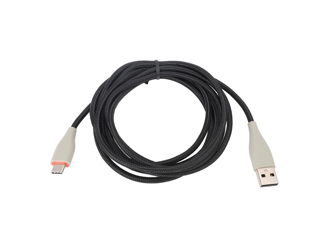 Cabo De Substituição Para Fones De Ouvido Mmx150 2m Ofc Tipo C Para Usb Com Design Anti-emaranhamento Cinza