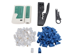 Herramienta De Crimpado Rj45 De Paso Para Cables Ethernet Cat5, Cat5e Y Cat6 Con Probador Y Pelacables.