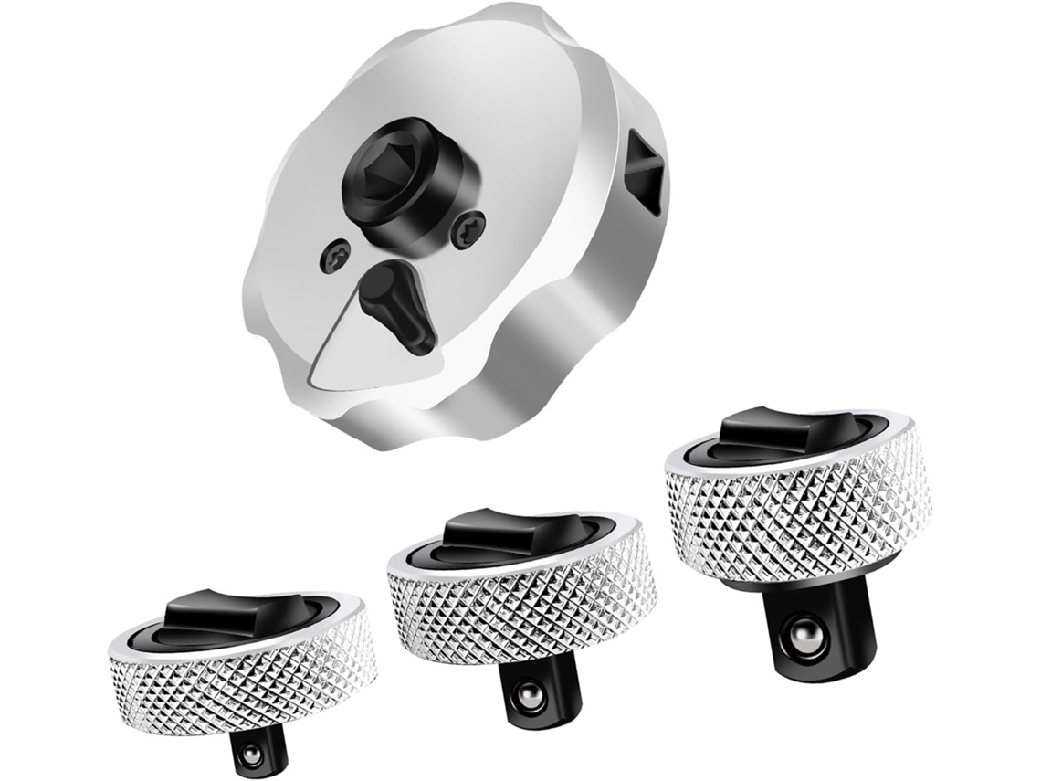 Juego De Llaves Carraca Duraderas 4 Piezas, Llave Vaso Compacta Para Mantenimiento Automóviles