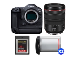 Canon Eos R3 + Rf 24-105mm F/4 L Is Usm + 1 Sandisk 128gb Extreme Pro Cfexpress Type B + 2 Canon Lp-e19 + Ebook “20 Consejos Para Fotos Que Impactan”