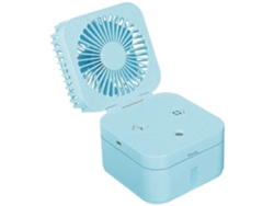 Ventilador de mesa, ventilador atomizable con tres velocidades de viento, recargable.