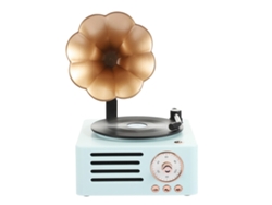 Altavoz Bluetooth Csyy Bfq 02, sonido Hi-Fi retro, azul