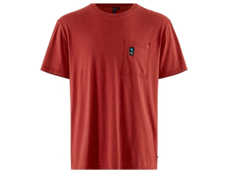 Camiseta de Hombre KLÄTTERMUSEN Runa Pocket Rojo (S)