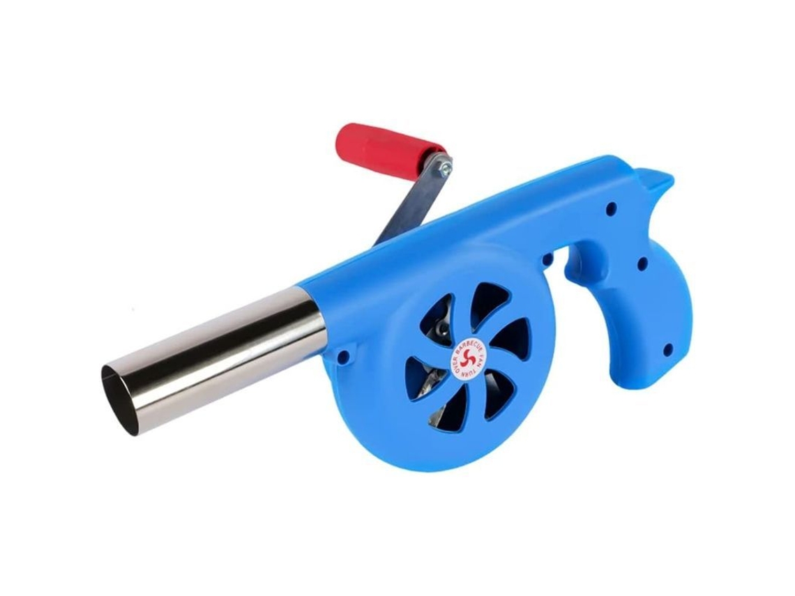 Ventilador Portátil Para Barbacoa Con Manivela, Ideal Para Asar A La Parrilla.