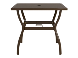 Mesa de jardín 81,5x81,5x72 cm Acero marrón MAISON EXCLUSIVE