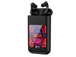 (negro) Auriculares Inalámbricos Bluetooth Con Pantalla Táctil, Cancelación De Ruido Y Resistencia Al Agua.