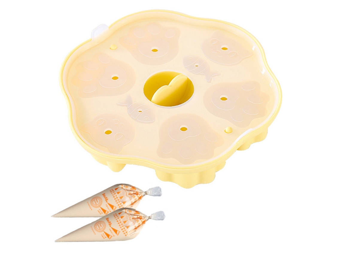 Molde De Silicona Para Pasteles Al Vapor Con Múltiples Cavidades, Antiadherente Y Esponjoso, Juego De Utensilios Para Hornear.