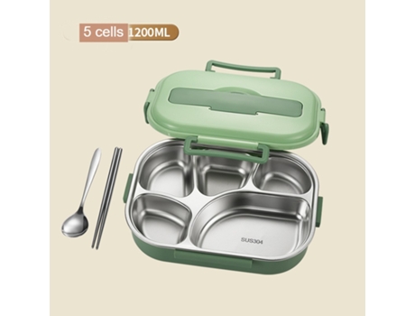 Fiambrera Bento a prueba de fugas para adultos - Fiambrera y vajilla y bolsa-1.2L LUUCOZK