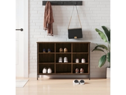 Zapatero Organizador en Derivados de Madera Roble Marrón 100X35X70 Cm