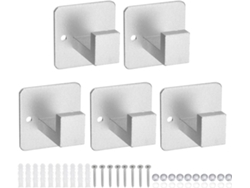 Ganchos Para Baño, De Acero Inoxidable, Para Toallas Y Abrigos, Perforables/autoadhesivos, Para