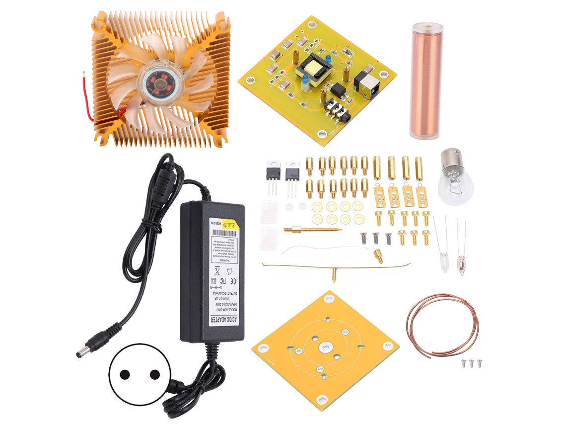 Kit De Bobina Musical Para Armar Con Herramienta De Instalación, Enchufe Ac100-240v, Experimento De Arco Desmontado.
