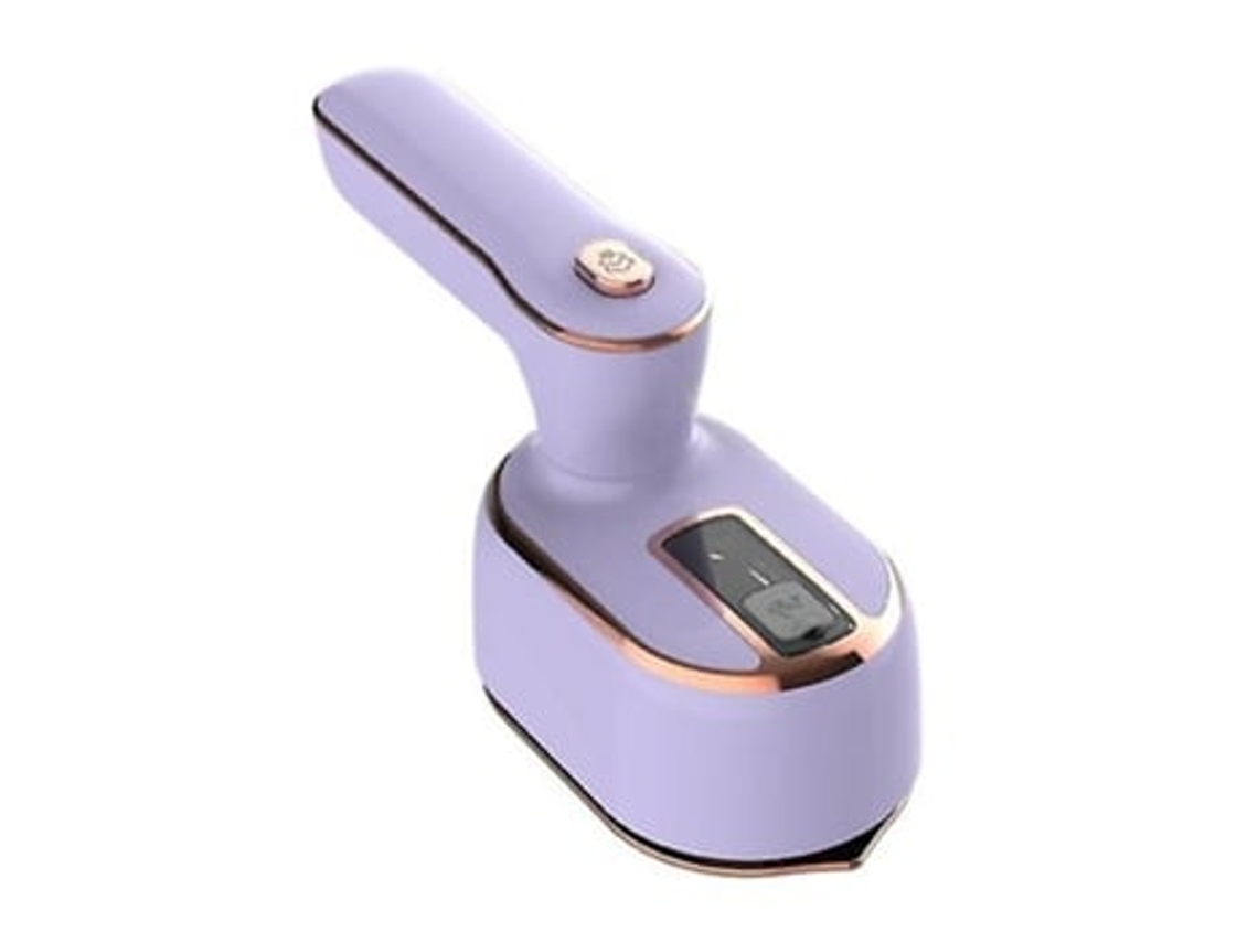 Miniplancha de vapor portátil con elevador giratorio para uso en seco y húmedo, ligera y portátil, color morado Henten Home