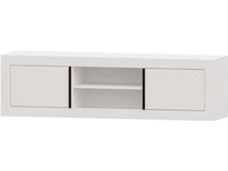 Mueble de TV MUEBLAM Niza (180x50x42 cm - Melamina - Blanco y Negro)