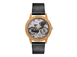 Reloj De Pulsera Unisex De Silicona Con Esfera Romana Y Movimiento De Cuarzo Negro.