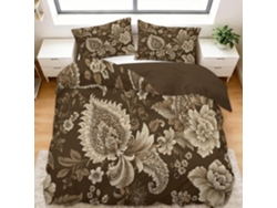 Juego Ropa Cama Funda Nórdica Estampado Color Almohada Funda Juego 90x190 Cm 65x65 90 X 190 65