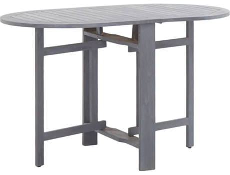 Mesa de jardín VIDAXL Gris Madera de acacia (120x70x74 cm)