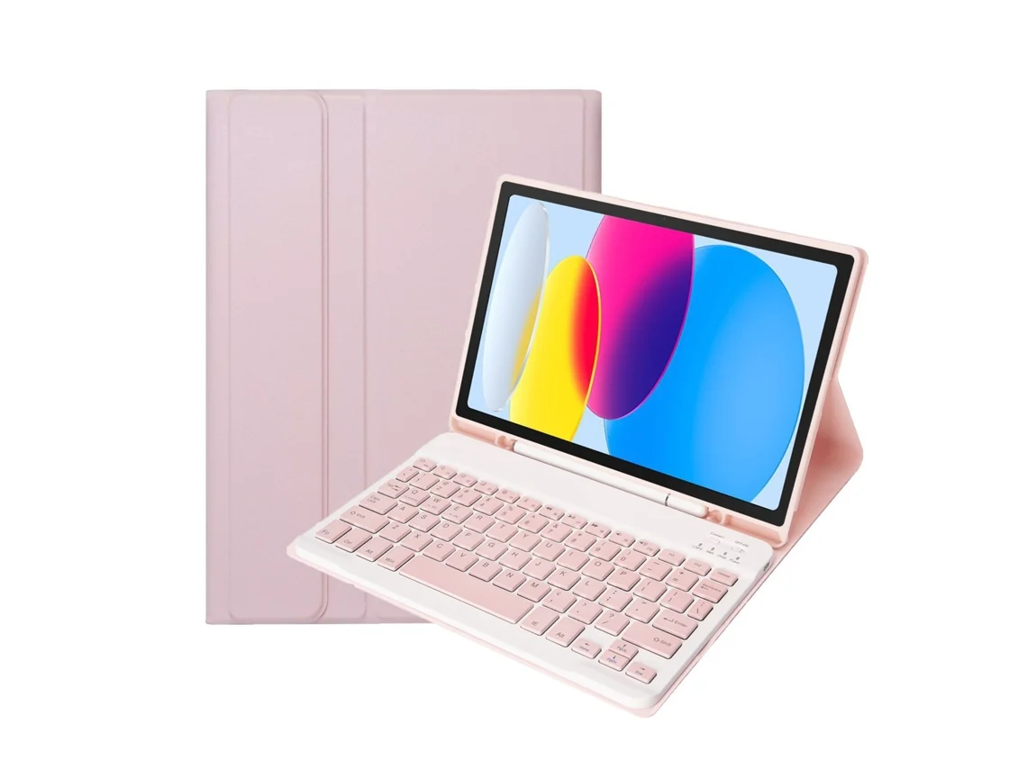 Funda con teclado para Samsung Galaxy Tab A11 Plus de 11 pulgadas, rosa, Digitallab (2025)
