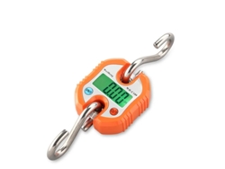 Báscula De Grúa Digital Portátil (150 Kg, Color Naranja) Con Gancho De Pesaje Resistente