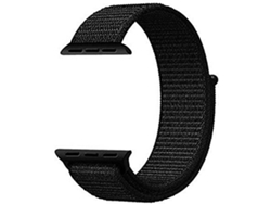 Bracelete Para Apple Watch 42, 44 mm Nylon Preto