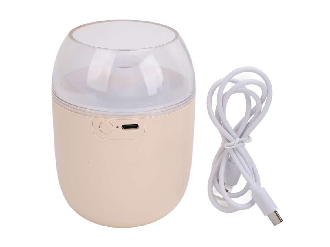 Humidificador Usb De Escritorio Portátil Mini Con Luz Nocturna Silencioso Para Coche Oficina Habitación Dormitorio Amarillo