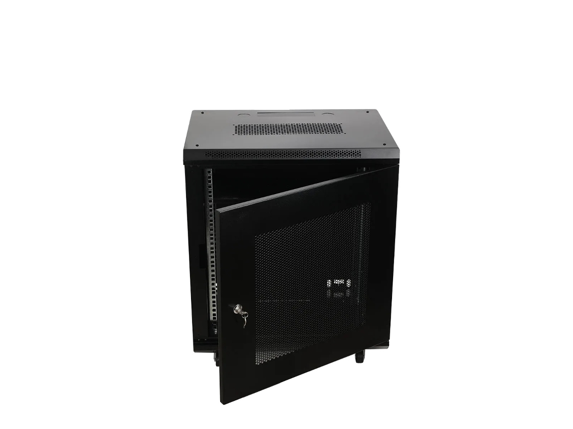 Gabinete para servidor de red, capacidad de 12 U, montaje en piso o pared, diseño ventilado OEM