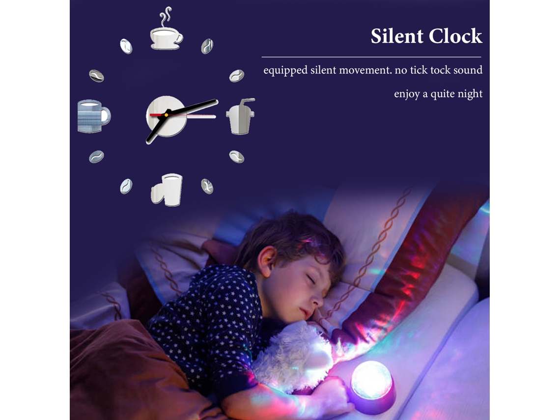 Reloj De Pared Silencioso Sin Marco Diy De 40 Cm, Adhesivo Decorativo Para Sala De Estar, Dormitorio, Oficina, Regalo