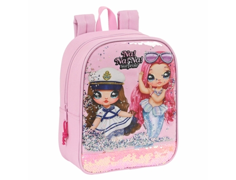Mochila Escolar En! Na! Na! Sorpresa Chispa Rosa 22 x 27 x 10 cm