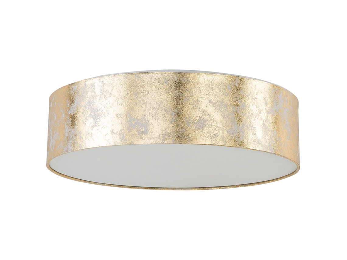 Lámpara de techo BELIANI Rena de Algodón sintético Dorado 45x45x12