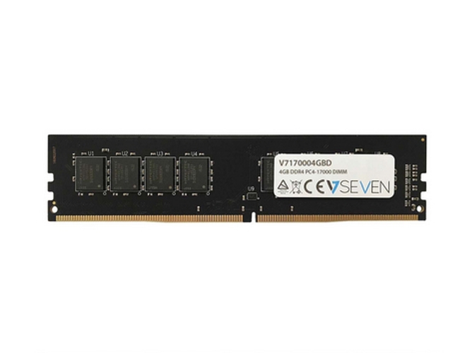 Memoria RAM DDR4 V7 V7170004GBD (1 x 4 GB - 2133 MHz - CL 15 - Negro)