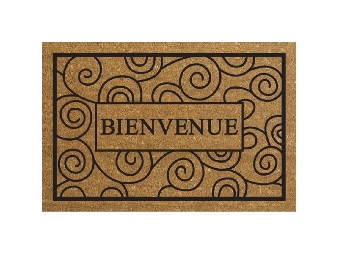Felpudo de bienvenida de coco de 40 x 60 cm Idmat