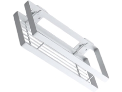 Estante De Pared De Acero Al Carbono Blanco Para Inodoro, Requiere Perforación Versátil,