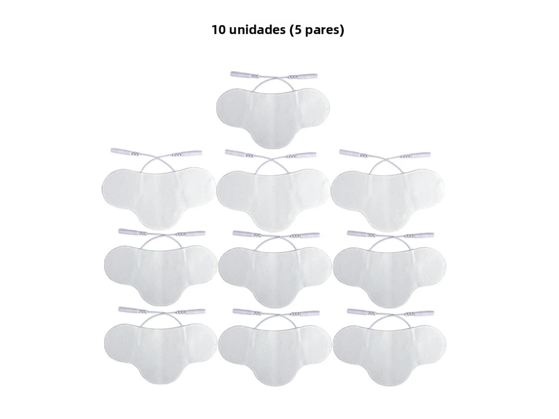 Adesivo de Silicone Ems, Eletrodo Autoadesivo para Ems no Pescoço, Tamanho 6,5*13 Cm MDUG (10 Unidades)