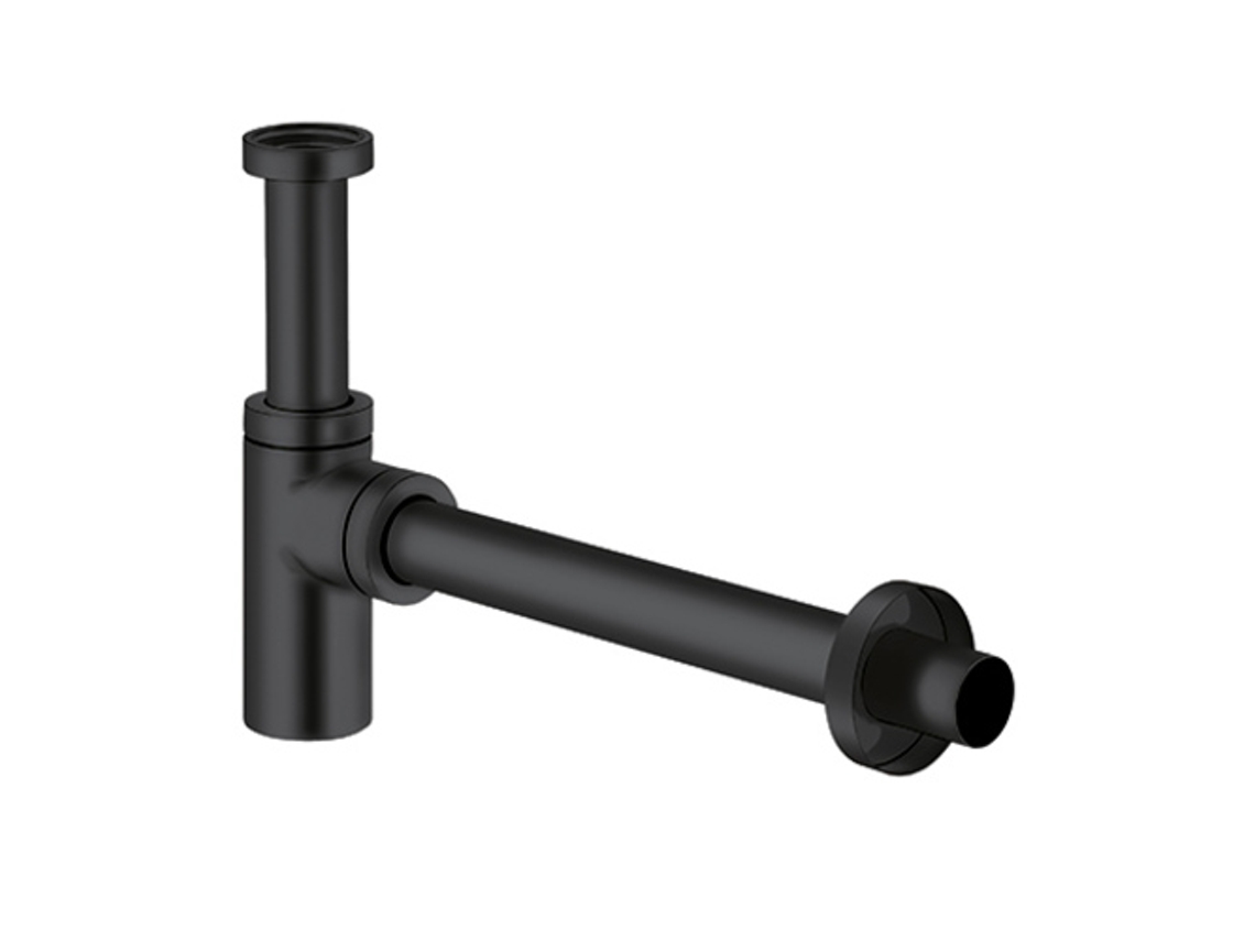 Diseño de tapa de olor para botella G 1 1/4, 1002039 00, color negro mate Kludi