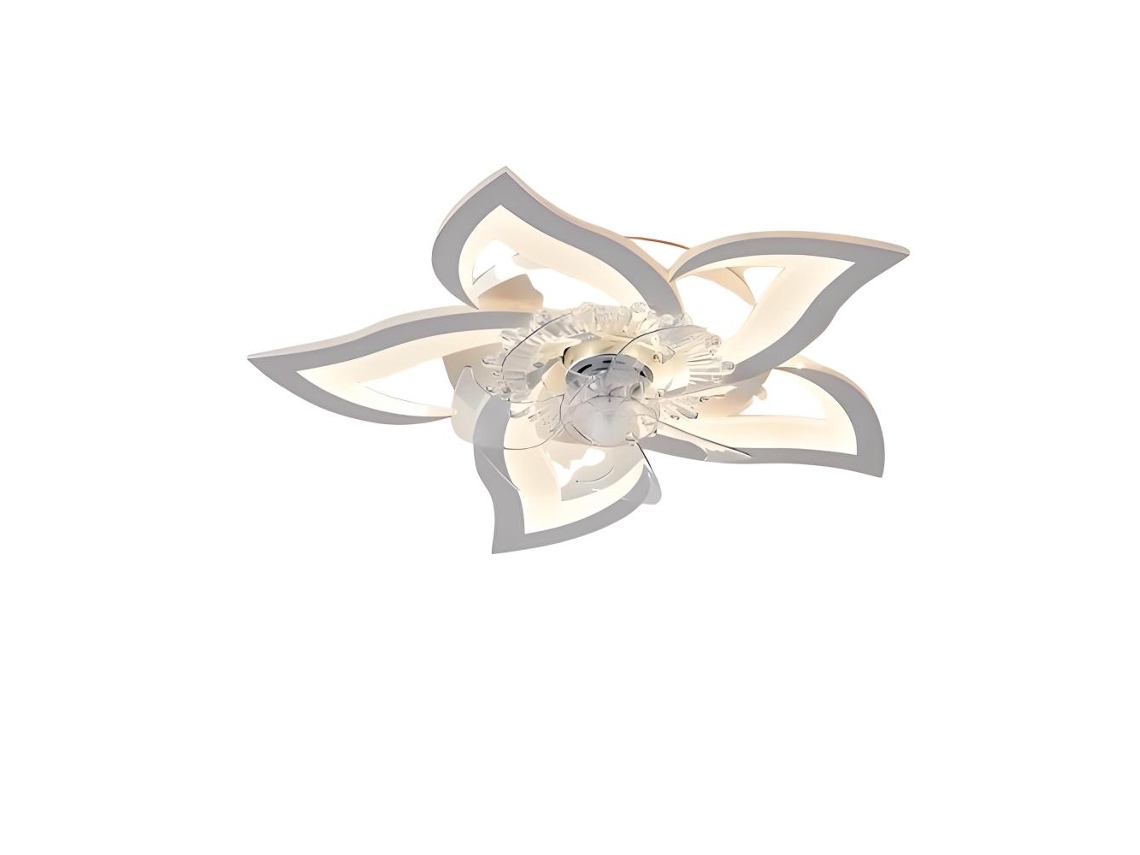 Ventilador De Techo Con Luz Led Regulable, Silencioso Y Con Control Remoto, Con Motor De Cc De Bajo Consumo Y Luces, Diseño Empotrado Para Dormitorio