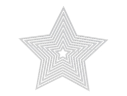 Troquel De Corte De Metal En Forma De Estrella De Cinco Puntas Para Scrapbooking Y Tarjetas Diy.
