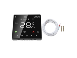 Termostato Digital Programable Wifi De 16 A Para Calefacción Por Suelo Radiante Con Pantalla Lcd Negra.