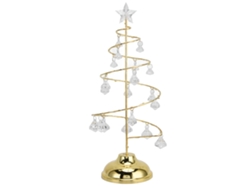 2026-lámpara De Mesa De Árbol De Navidad Con Cristal Led Luz Cálida Oro Para Dormitorio Baño Escalera Decoración Navideña