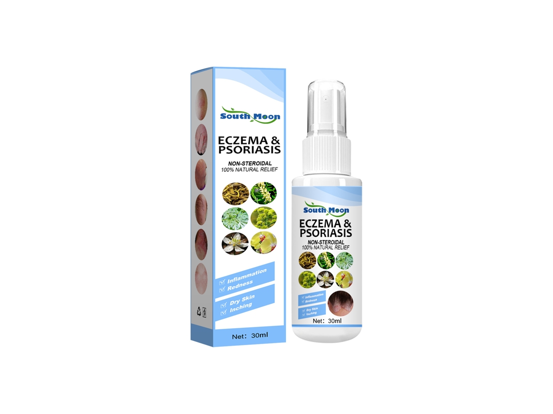 El spray para el cuidado de la piel South Moon alivia las molestias, hidrata y proporciona cuidado externo para el cuerpo.