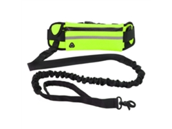 Collar Para Perros Manos Libres Con Bolsillo Reflectante Con Cremallera Para Correr, Caminar Y Montar A Caballo Al Aire Libre Por La Noche.
