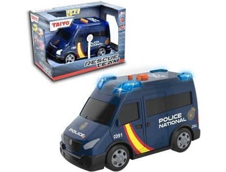 Coche de Jugar TAIYO Polícia (Azul - Con Luz y Sonido - Edad Mínima: 3)