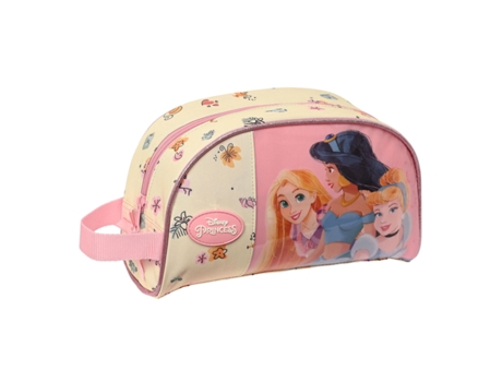 Neceser Escolar Princesses Disney Magical Beige Rosa (26 x 16 x 9 cm)