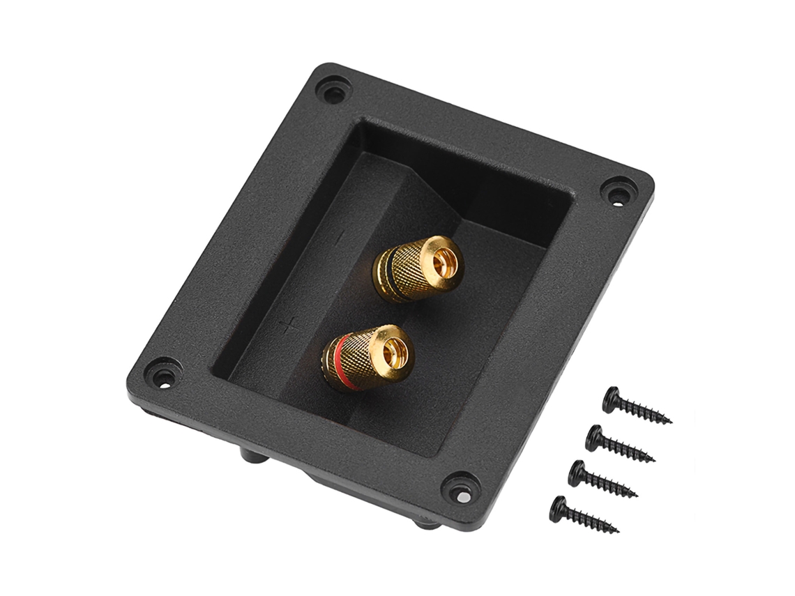 Componentes Acústicos Para Altavoces Hifi: Caja De Conectores De Cable Con Terminales De Cobre De 2 Pines