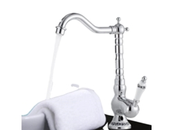 Grifo de baño de acero inoxidable para encimera, flujo de agua eficiente