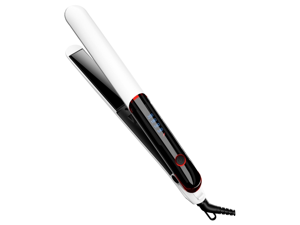 Plancha y rizador de pelo 2 en 1, calentamiento rápido en 10 segundos, pantalla LCD, revestimiento cerámico, Chennnls