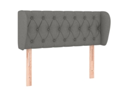 Maison Exclusive - Cabecero De Tela Gris Oscuro 93x23x78/88 Cm