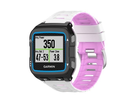Correa De Reloj Inteligente Para Garmin Forerunner 920Xt, Correa De Reloj Con Hebilla De Acero Bicolor, Blanco Y Rosa VENISYMLIS