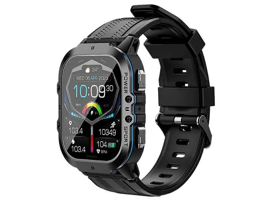Reloj inteligente C26 con pantalla AMOLED de 1,96 pulgadas, Bluetooth, llamadas telefónicas, monitor de salud, múltiples modos deportivos Ly Ebike