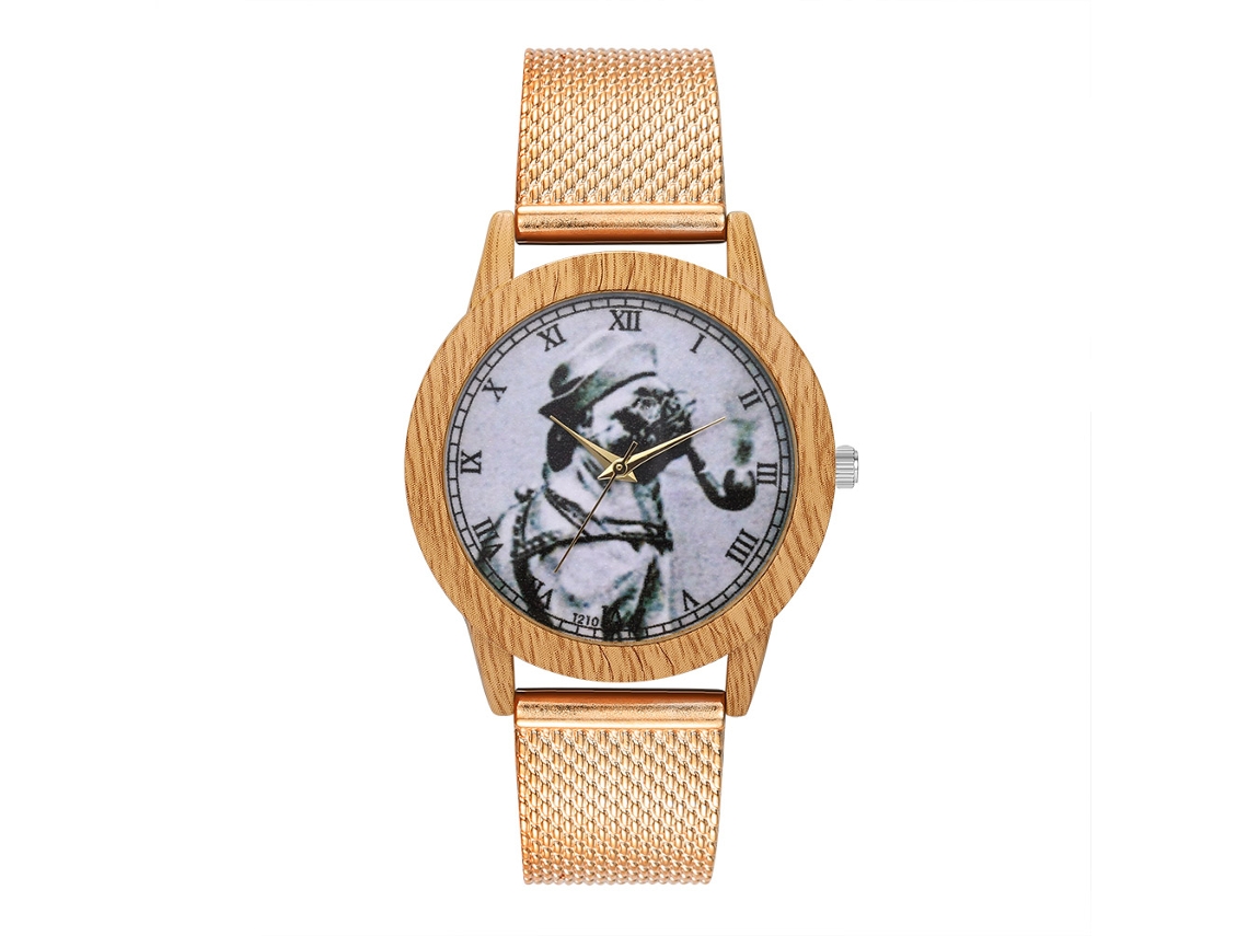 Reloj Casual Unisex De Negocios Con Correa De Silicona Zhoulianfa (oro Rosa)