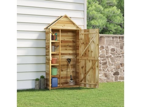 Caseta de Jardín de Madera VIDAXL de Herramientas Pino Impregnada 107x37x220 cm
