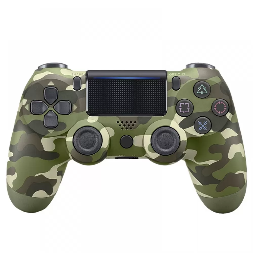 MEOIRUERY Mando a Juego Verde Camuflado para – Joystick Inalámbrico 2.4G con Giroscopio de 6 Ejes, Retroalimentación de Vibración, Batería Recargable – Funciona
